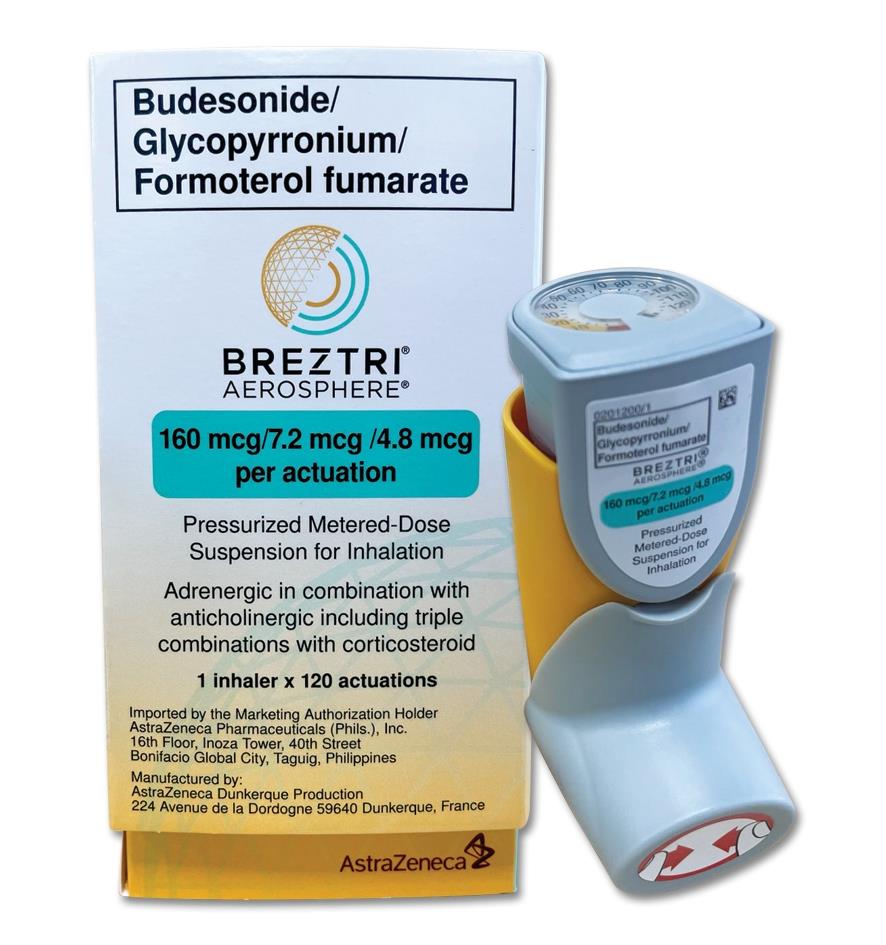 Image of breztri aerosphere susp for inhalation | MIMS Philippines